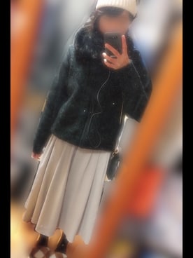 「Blue Standard （ブルースタンダード）のアイテム（ジャケット/アウター）」を使った、ぽちゃさん（レディース・169cm）の冬コーディネート