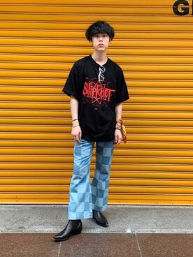 「CHAMULA（チャムラ）のアイテム（ブーツ）」を使った、小泉雅弘さん（メンズ・173cm）の冬コーディネート