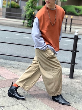 小泉雅弘さん（メンズ・173cm）の冬コーディネート