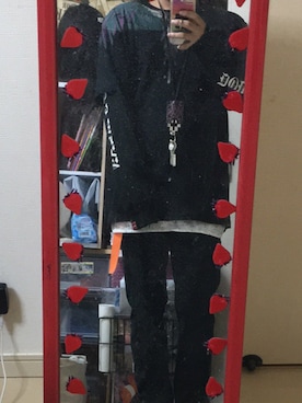 「MARCELO BURLON（マルセロ・バーロン）のアイテム（アクセサリー）」を使った、そらさん（メンズ・163cm）の秋コーディネート