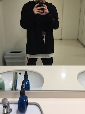 「MARCELO BURLON（マルセロ・バーロン）のアイテム（アクセサリー）」を使った、そらさん（メンズ・163cm）の秋コーディネート