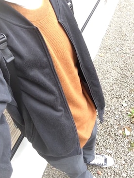 「CONVERSE（コンバース）のアイテム（ブルゾン）」を使った、みくぽんさん（メンズ・177cm）の秋コーディネート