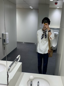 「トイレから失礼しやす」｜「アイテム（アナログ腕時計）」を使った、みくぽんさん（メンズ・177cm）の秋コーディネート