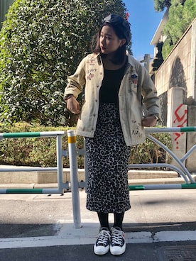 「AVIREX（アヴィレックス）のアイテム（ハンチング/ベレー帽）」を使った、yurika   muroiさん（レディース・164cm）の冬コーディネート