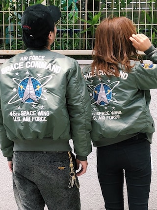 AVIREX 45th SPACE COMMAND MA-1 スペースコマンド アビレックス) AVIREX アヴィレックス MA-1 スペースコマンド