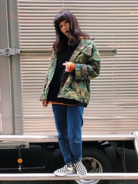 「アイテム（ブルゾン）」を使った、yurika   muroiさん（レディース・164cm・20代）の冬コーディネート