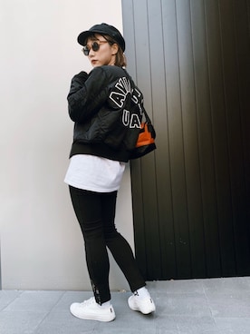 「やっぱりストリートが好き」｜yurika   muroiさん（レディース・164cm）の秋コーディネート