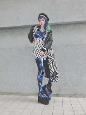 「UNIF」｜「アイテム（ジャケット/アウター）」を使った、WEDNESDAYさん（レディース・163cm）の冬コーディネート