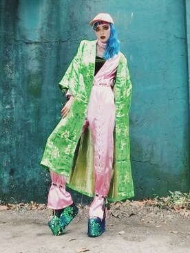 「UNIF」｜「アイテム（ジャケット/アウター）」を使った、WEDNESDAYさん（レディース・163cm）の春コーディネート