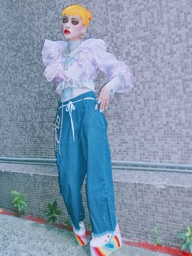 「R.SHEMISTEのアイテム」を使った、WEDNESDAYさん（レディース・163cm）の秋コーディネート