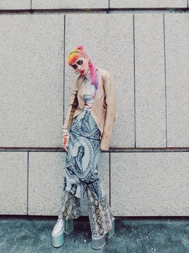 「asos（エイソス）のアイテム」を使った、WEDNESDAYさん（レディース・163cm）の春コーディネート