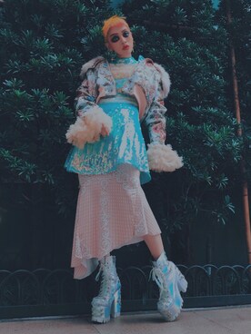 「asos（エイソス）のアイテム」を使った、WEDNESDAYさん（レディース・163cm）の冬コーディネート