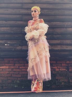 「Jaded London（ジェイデッドロンドン）のアイテム（つなぎ/オールインワン）」を使った、WEDNESDAYさん（レディース・163cm）の夏コーディネート