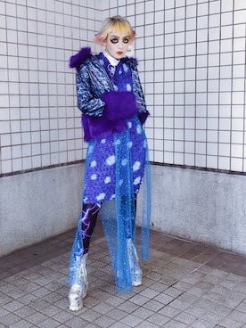 「Jaded London（ジェイデッドロンドン）のアイテム（ジャケット/アウター）」を使った、WEDNESDAYさん（レディース・163cm）の冬コーディネート