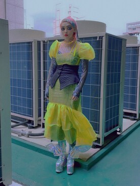「asos（エイソス）のアイテム」を使った、WEDNESDAYさん（レディース・163cm）の夏コーディネート