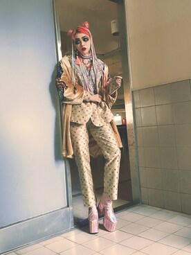 「アイテム（フォーマルスーツ/小物）」を使った、WEDNESDAYさん（レディース・163cm）の冬コーディネート