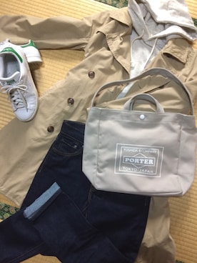 「URBAN RESEARCH Sonny Label（アーバンリサーチサニーレーベル）のアイテム（トレンチコート）」を使った、Hama   ☺︎さん（レディース・158cm）の春コーディネート