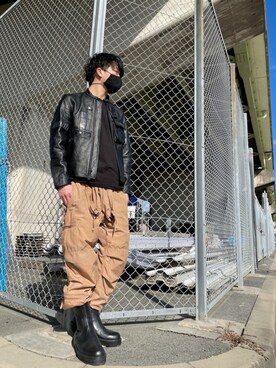 ライダースジャケットを使った ジャンプスーツ の人気ファッションコーディネート Wear