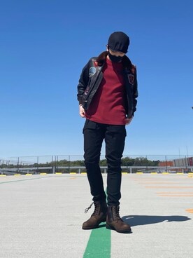 ソックス 靴下を使った 黒パンツ のメンズ人気ファッションコーディネート Wear