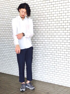 「MORGAN（モルガン）のアイテム」を使った、平さん（メンズ・175cm）の夏コーディネート