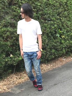 「ANDROID（アンドロイド）のアイテム」を使った、平さん（メンズ・175cm）の夏コーディネート