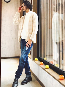 平さん（メンズ・175cm）の秋コーディネート