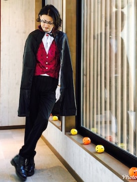 「Loake（ローク）のアイテム（ブーツ）」を使った、平さん（メンズ・175cm）の秋コーディネート