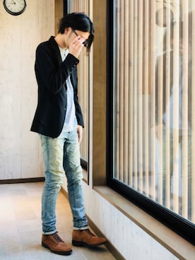 平さん(メンズ・175cm)の春コーディネート