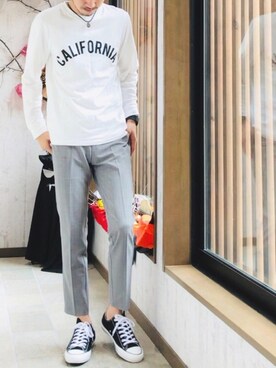 平さん（メンズ・175cm）の秋コーディネート