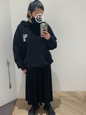 「JUEMI（ジュエミ）のアイテム（シューズ）」を使った、Haniさん（レディース・155cm）の春コーディネート