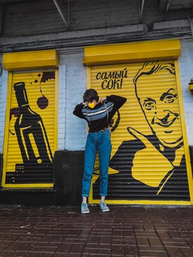「PULL&BEAR（プルアンドベア）のアイテム（スウェット）」を使った、sunbabyri1さん（レディース・166cm）の秋コーディネート