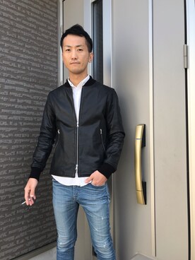 「アイテム（ブルゾン）」を使った、ベリーさん（メンズ・176cm・30代）の春コーディネート