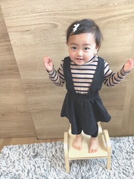 miya❤︎mioさん(キッズ・70cm)の春コーディネート