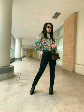 「mocha（モチャ）のアイテム」を使った、きさきさん（レディース・148cm）の冬コーディネート