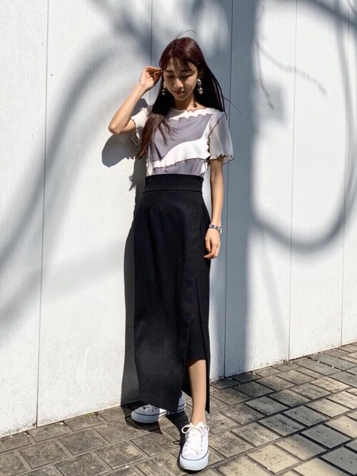 Chika（STUDIOUS WOMENS ルミネ横浜）｜kotohayokozawaのTシャツ/カットソーを使ったコーディネート - WEAR