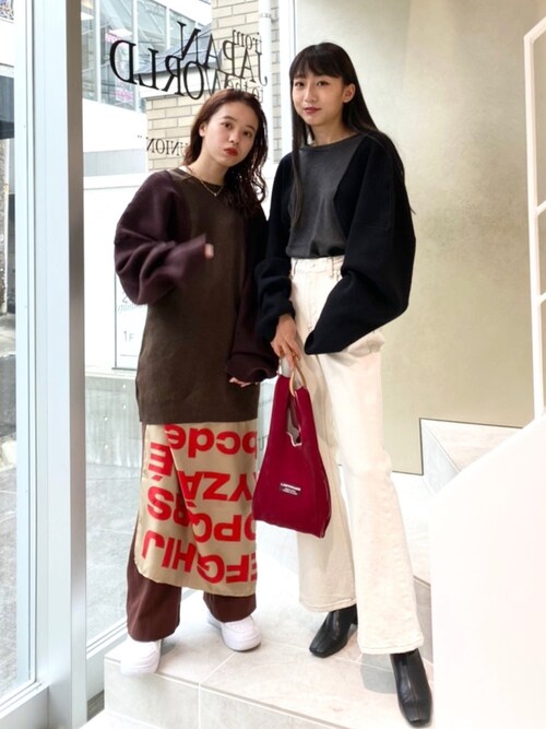 Chika（STUDIOUS WOMENS ルミネ横浜）｜CLANEのニット/セーターを使ったコーディネート - WEAR