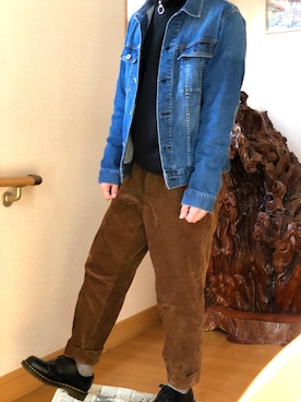 「Burner（バーナー）のアイテム（ジャージ）」を使った、Sさん（メンズ・169cm）の冬コーディネート