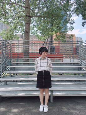 「復古 休閒」｜ダニエルさん（レディース・155cm）の秋コーディネート