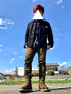 「RED KAP（レッドキャップ）のアイテム（ジャケット/アウター）」を使った、yuu imaiさん（メンズ・165cm）の春コーディネート