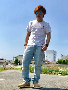 「Alpha Industries（アルファインダストリーズ）のアイテム（ブーツ）」を使った、yuu imaiさん（メンズ・165cm）の春コーディネート