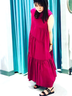 「Cepica（セピカ）のアイテム（ワンピース/ドレス）」を使った、marika.yさん（レディース・156cm）の春コーディネート