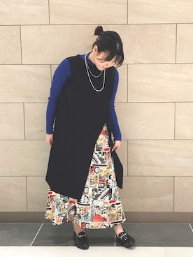 「Cepica（セピカ）のアイテム（ワンピース/ドレス）」を使った、marika.yさん（レディース・156cm）の秋コーディネート
