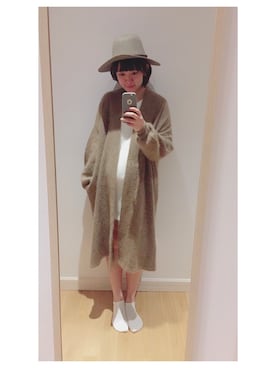 「SNIDEL（スナイデル）のアイテム（ピーコート）」を使った、Mandyさん（レディース・164cm）の秋コーディネート