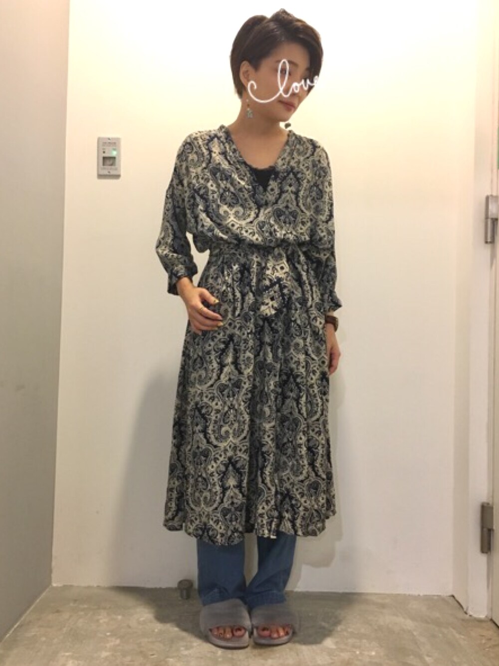 「大人カジュアル、デニム、シャツディガン、着まわし、着まわしコーデ」｜「SEVENDAYS=SUNDAYのアイテム（カーディガン/ボレロ、ブルー系）」を使った、DA-FUKUさん（レディース・154cm）の夏コーディネートの1枚目の写真