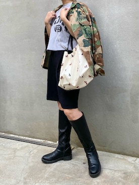 「SHENERY」｜「アイテム（スウェット）」を使った、claraさん（レディース・164cm）の春コーディネート