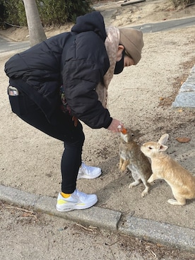 「アイテム（リング）」を使った、ちーちゃん❥さん（レディース・155cm・20代）の冬コーディネート
