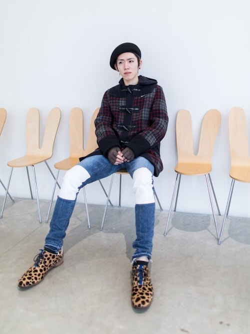 JUNYA WATANABE コムデギャルソン スタジャン ダッフルコート 20170111014434191_500.jpg