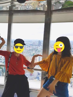 「かわいくなりたい」｜だいふくちゃんさん（レディース・165cm）の夏コーディネート