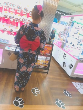 「ゆかたヘアアレンジ」｜だいふくちゃんさん（レディース・165cm）の夏コーディネート
