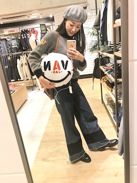 「VAN（バン）のアイテム（トップス）」を使った、risaaxoxoさん（レディース・172cm）の冬コーディネート